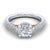 Gabriel & Co 14K White Rose Gold Round Diamond Engagement Ring  ER14009R4T44JJ