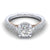 Gabriel & Co 14K White Rose Gold Round Diamond Engagement Ring  ER14009R4T44JJ