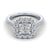 Gabriel & Co 14K White Gold Princess Cut Diamond Engagement Ring  ER14019S3W44JJ