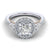 Gabriel & Co 14K White Rose Gold Round Diamond Engagement Ring  ER14026R4T44JJ