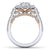 Gabriel & Co 14K White Rose Gold Round Diamond Engagement Ring  ER14026R4T44JJ