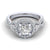 Gabriel & Co 14K White Rose Gold Round Diamond Engagement Ring  ER14027R4T44JJ