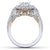Gabriel & Co 14K White Rose Gold Round Diamond Engagement Ring  ER14027R4T44JJ