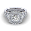 Gabriel & Co 14K WhiteRose Gold Round Diamond Engagement Ring  ER14034R4T44JJ