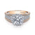 Gabriel & Co 14K White Rose Gold Round Halo Diamond Engagement Ring  ER14063R4T44JJ