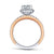 Gabriel & Co 14K White-Rose Gold Round Diamond Halo Engagement Ring ER14064R4T44JJ