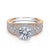 Gabriel & Co 14K White-Rose Gold Round Diamond Halo Engagement Ring ER14064R4T44JJ