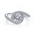 Gabriel & Co 14K White Gold Round Halo Diamond Engagement Ring  ER14397R4W44JJ