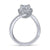 Gabriel & Co 14K White Gold Round Halo Diamond Engagement Ring  ER14397R4W44JJ