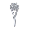 Gabriel & Co 14K White Gold Round Halo Diamond Engagement Ring  ER14397R4W44JJ