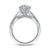 Gabriel & Co 14K White Gold Round Diamond Engagement Ring ER14426R4W44JJ
