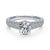 Gabriel & Co Vintage 14K White Gold Round Diamond Engagement Ring  ER14436R4W44JJ