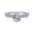 Gabriel & Co Vintage 14K White Gold Round Diamond Engagement Ring  ER14438R4W44JJ