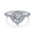 Gabriel & Co 14K White Gold Round Diamond Halo Engagement Ring ER14452R4W44JJ