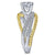 Gabriel & Co 14K White Yellow Gold Round Diamond Engagement Ring  ER14468R4M44JJ