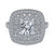 Gabriel & Co Vintage 14K White Gold Round Halo Diamond Engagement Ring  ER14483R4W44JJ