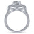 Gabriel & Co 14K White Gold Round Diamond Halo Engagement Ring ER14486R4W44JJ