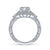 Gabriel & Co Vintage 14K White Gold Round Diamond Engagement Ring  ER14492R4W44JJ