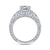 Gabriel & Co 14K White Gold Round Diamond Engagement Ring  ER14493R4W44JJ