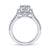Gabriel & Co Unique 14K White Gold Art Deco Halo Engagement Ring  ER14508R4W44JJ