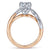 Gabriel & Co 14K White Rose Gold Round Diamond Engagement Ring ER14510R4T44JJ