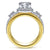 Gabriel & Co 14K White-Yellow Gold Round Diamond Halo Engagement Ring ER14608R4M44JJ