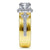 Gabriel & Co 14K White-Yellow Gold Round Diamond Halo Engagement Ring ER14608R4M44JJ