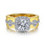 Gabriel & Co 14K White-Yellow Gold Round Diamond Halo Engagement Ring ER14608R4M44JJ