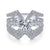 Gabriel & Co 14K White Gold Round Diamond Engagement Ring  ER14616R4W44JJ