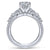 Gabriel & Co 14K White Gold Round Diamond Engagement Ring  ER14616R4W44JJ
