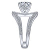 Gabriel & Co 14K White Gold Round Split Shank Diamond Engagement Ring  ER14617R6W44JJ