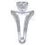 Gabriel & Co 14K White Gold Round Split Shank Diamond Engagement Ring  ER14617R6W44JJ