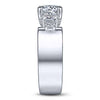 Gabriel & Co 14K White Gold Round Diamond Engagement Ring  ER14619R6W44JJ
