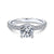 Gabriel & Co 14K White Gold Round Diamond Engagement Ring  ER14649R4W44JJ