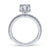 Gabriel & Co 14K White Gold Round Diamond Engagement Ring  ER14649R4W44JJ