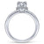 Gabriel & Co 14K White Gold Round Diamond Halo Engagement Ring ER14659R2W44JJ