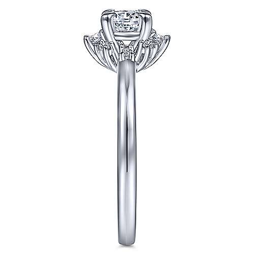 Gabriel & Co 14K White Gold Round Diamond Halo Engagement Ring ER14659R2W44JJ