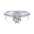 Gabriel & Co 14K White Gold Round Diamond Halo Engagement Ring ER14659R2W44JJ