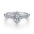 Gabriel & Co 14K White Gold Round Diamond Halo Engagement Ring ER14660R2W44JJ