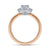 Gabriel & Co 14K White-Rose Gold Round Diamond Halo Engagement Ring ER14661R2T44JJ