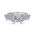 Gabriel & Co Vintage 14K White Gold Split Shank Round Diamond Engagement Ring  ER14662R2W44JJ
