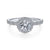 Gabriel & Co 14K White Gold Round Diamond Halo Engagement Ring ER14664R3W44JJ