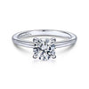 Gabriel & Co 14K White Gold Round Diamond Engagement Ring  ER14684R4W4JJJ