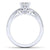 Gabriel & Co 14K White Gold Round Twisted Diamond Engagement Ring ER14709R3W44JJ