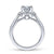 Gabriel & Co 14K White Gold Oval Diamond Halo Engagement Ring ER14723O4W44JJ