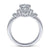 Gabriel & Co 14K White Gold Round Diamond Halo Engagement Ring ER14781R3W44JJ