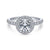 Gabriel & Co 14K White Gold Round Diamond Halo Engagement Ring ER14811R4W44JJ