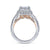 Gabriel & Co 14K White-Rose Gold Cushion Cut Diamond Halo Engagement Ring ER14894C8T44JJ