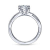 Gabriel & Co 14K White Gold Round Diamond Engagement Ring ER14922R4W44JJ