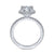 Gabriel & Co 18K White Gold Octagonal Halo Round Diamond Engagement Ring  ER14928R6W83JJ